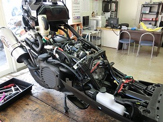 ＪＯＧ　ボアアップ取り付け１