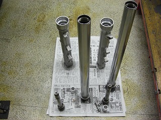VTR250 フロントフォーク分解