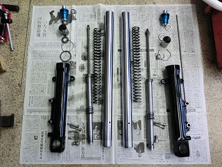 ＺＲＸ１２００Ｒ　フロントフォークＯ／Ｈ